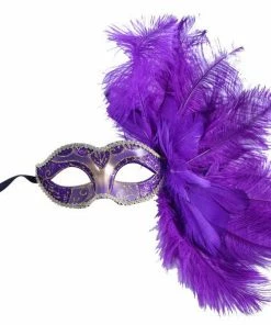 KBW Global Corp Mask W/ Side Feather Spray