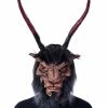 Zagone Studios LLC Underworld Overlord, Demon Devil Goat Lord Krampus Baphomet Latex Face Mask