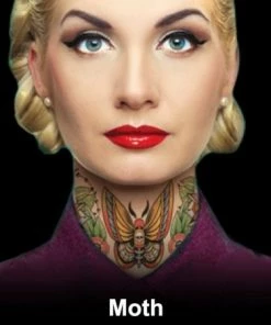 Tinsley Transfers Moth Tattoos & Tattoo Effects