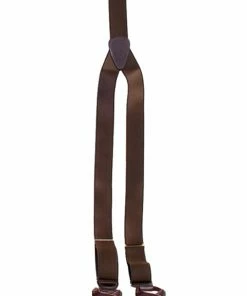 Scully Range Wear Button On Suspenders In Black, Brown, Burgundy, Beige Print, Black/White Polka Dots Men's Formalwear Accessories