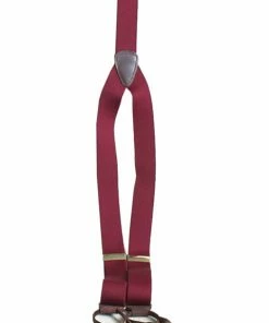 Scully Range Wear Button On Suspenders In Black, Brown, Burgundy, Beige Print, Black/White Polka Dots Men's Formalwear Accessories