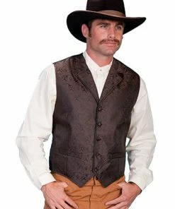 Scully Range Wear Paisley Vest In 4 Colors Steampunk & Victorian