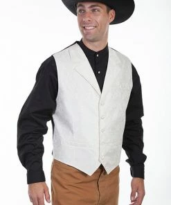 Scully Range Wear Paisley Vest In 4 Colors Steampunk & Victorian
