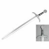 Top Quest Inc. 41" Medieval Foam Sword W/Metallic Chrome Finish