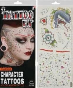 Tinsley Transfers Illustrated Man Kit Tattoos & Tattoo Effects