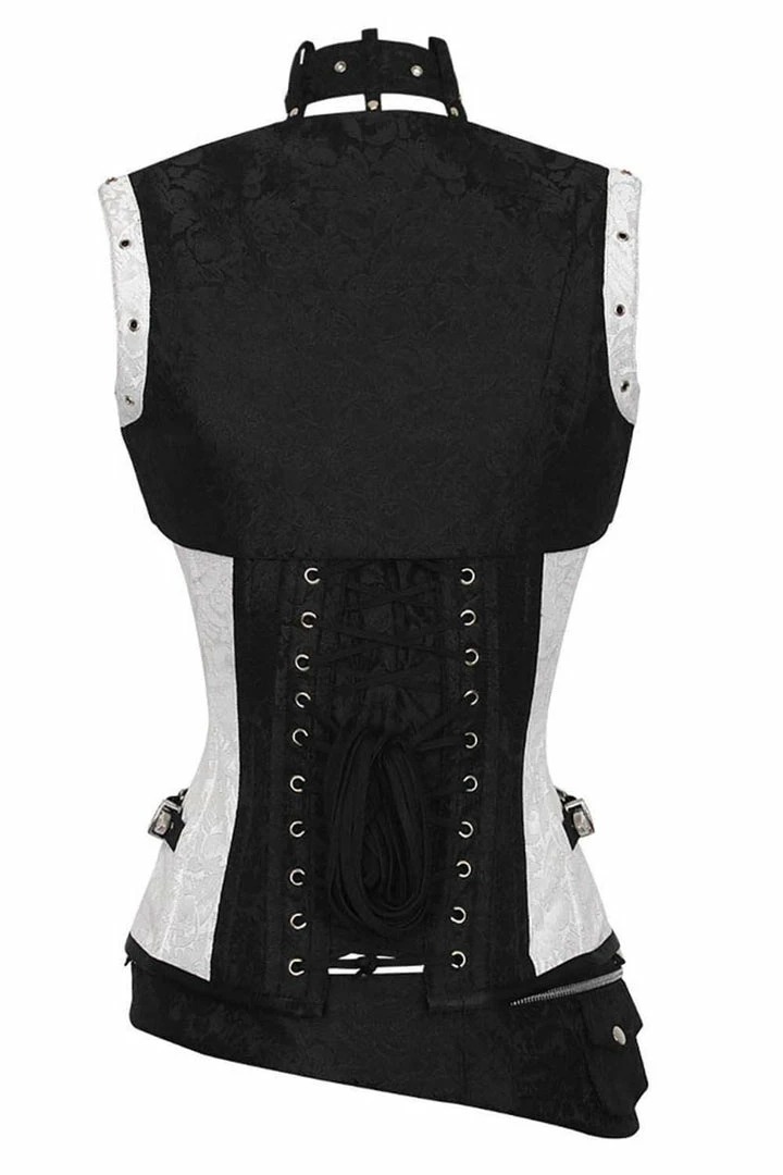 The Corset Company Overbust Black-White W-Bolero Corsets & Corset Dresses