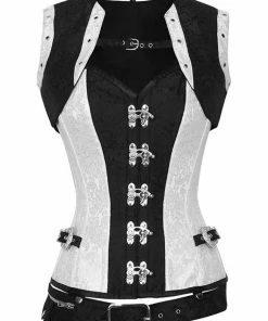 The Corset Company Overbust Black-White W-Bolero Corsets & Corset Dresses