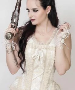 The Corset Company Corset Cream Brocade And Lace Corsets & Corset Dresses