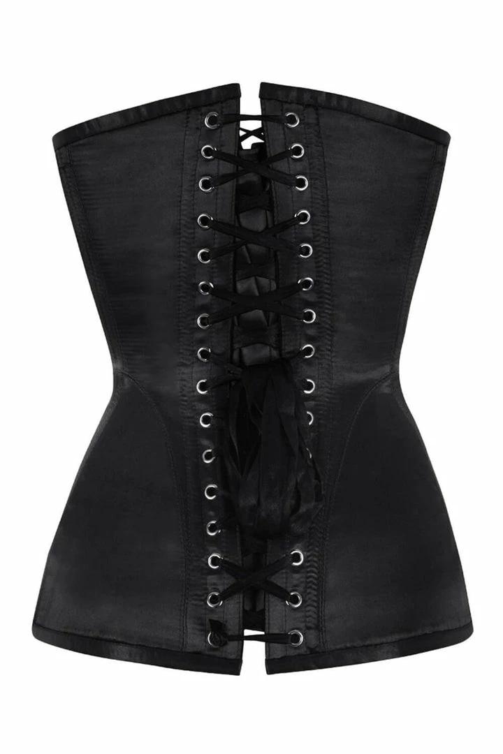 The Corset Company Corsets & Corset Dresses Overbust Black Satin Corset