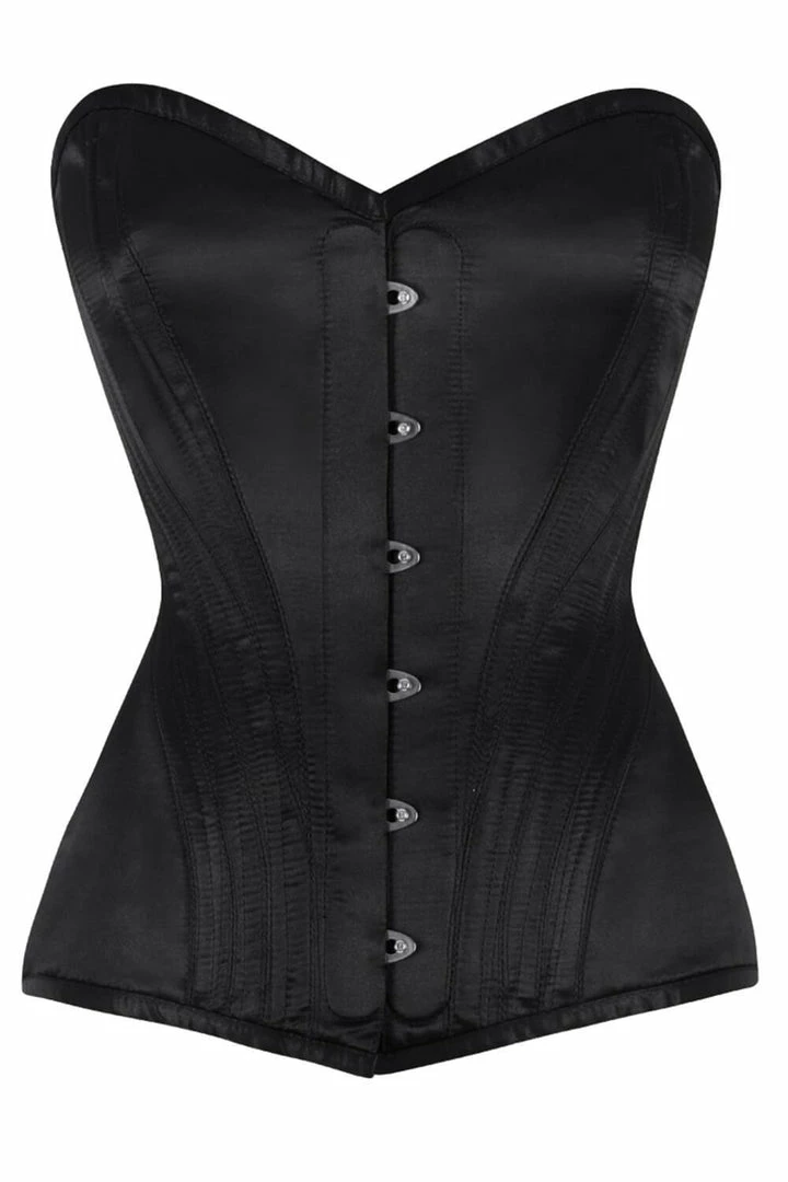 The Corset Company Corsets & Corset Dresses Overbust Black Satin Corset