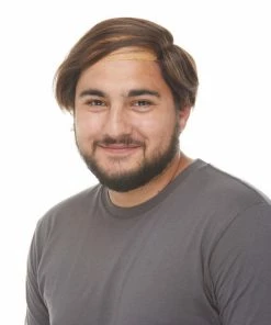 West Bay Grey & White Bald Man "Comb Over" Wig