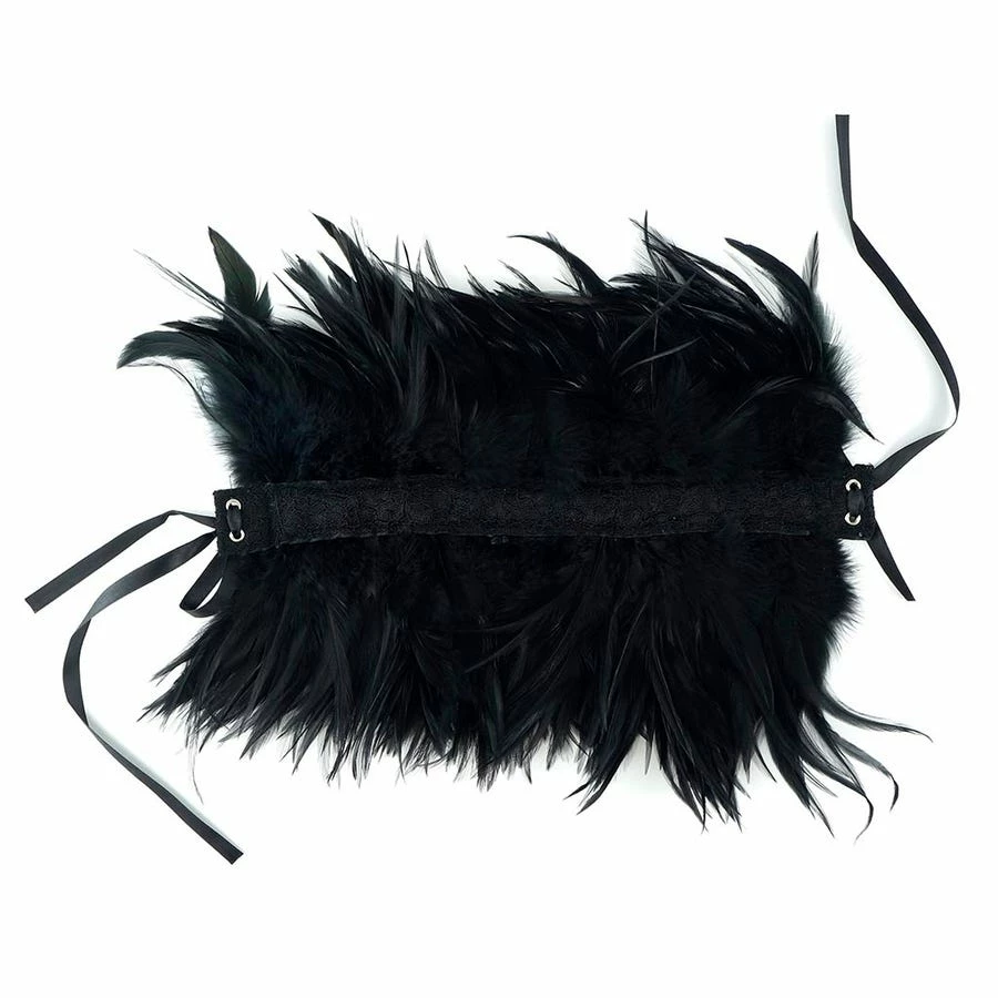 Zucker Boas & Feathers Black Feather Choker In Black Or Red 5 Zucker Boas & Feathers Black Feather Choker In Black Or Red