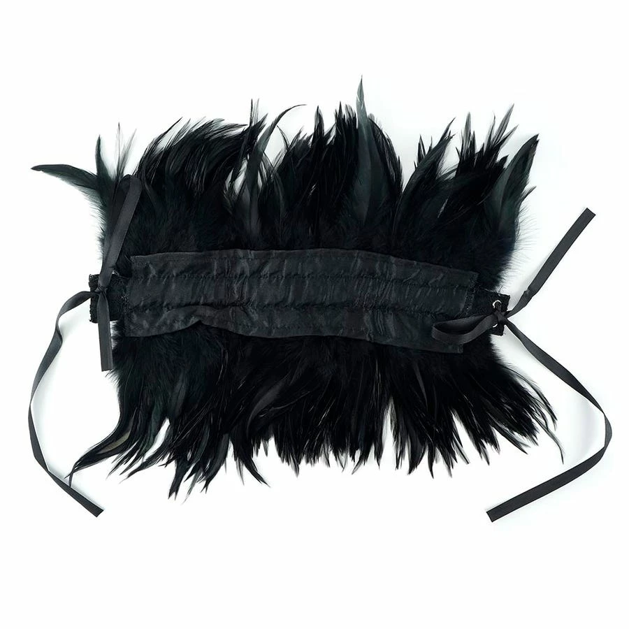 Zucker Boas & Feathers Black Feather Choker In Black Or Red 6 Zucker Boas & Feathers Black Feather Choker In Black Or Red