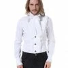Pentagramme Gothique Shirt Gothic Victorian Ruffle In Black Or White