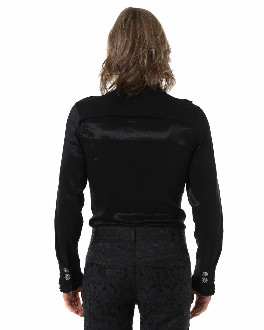 Pentagramme Gothique Shirt Gothic Victorian Ruffle In Black Or White 7 Pentagramme Gothique Shirt Gothic Victorian Ruffle In Black Or White