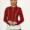 Hearts & Roses London Red Military Jacket Decades
