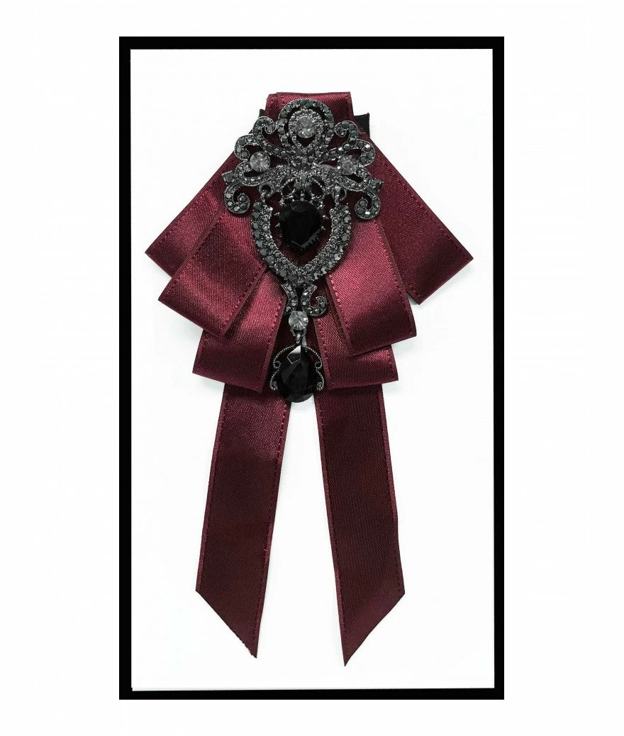 Brand Q, Inc Ribbon Bow Tie W/ Brooch 5 Brand Q, Inc Ribbon Bow Tie W/ Brooch