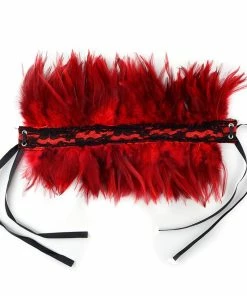 Zucker Boas & Feathers Black Feather Choker In Black Or Red 14 Zucker Boas & Feathers Black Feather Choker In Black Or Red