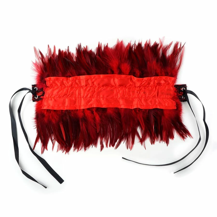 Zucker Boas & Feathers Black Feather Choker In Black Or Red 9 Zucker Boas & Feathers Black Feather Choker In Black Or Red