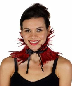 Zucker Boas & Feathers Black Feather Choker In Black Or Red 13 Zucker Boas & Feathers Black Feather Choker In Black Or Red