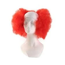 West Bay Bright Curly Bald Clown Wig
