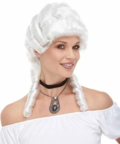 West Bay Grey & White Renaissance Lady Wig