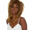 West Bay Brown Tina Frosted Punk Wig