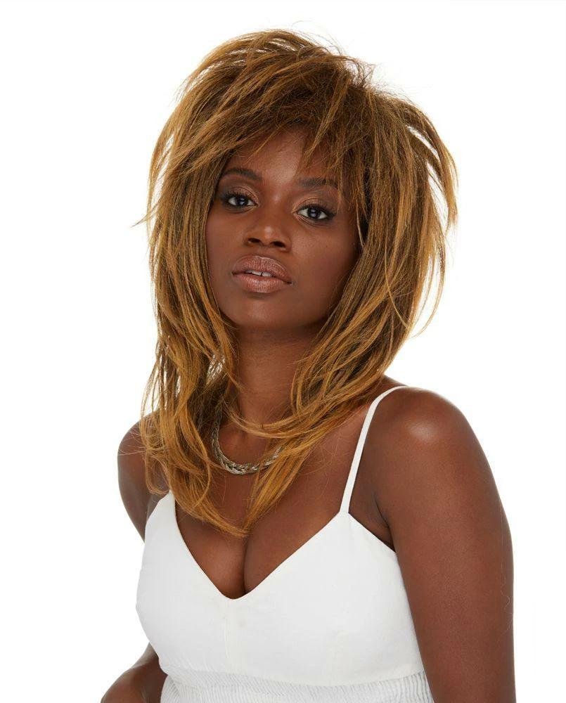 West Bay Brown Tina Frosted Punk Wig 3 West Bay Brown Tina Frosted Punk Wig