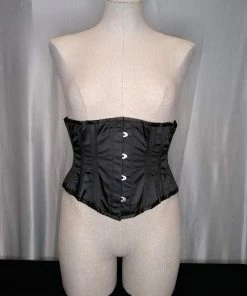 The Corset Company Corsets & Corset Dresses Corset Underbust Black Satin