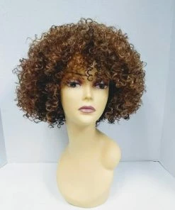 West Bay Black Liona Curly Wig